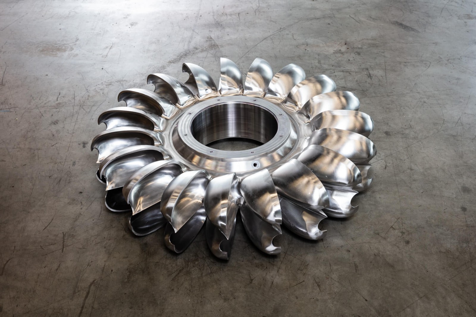 Horizontal Pelton turbine